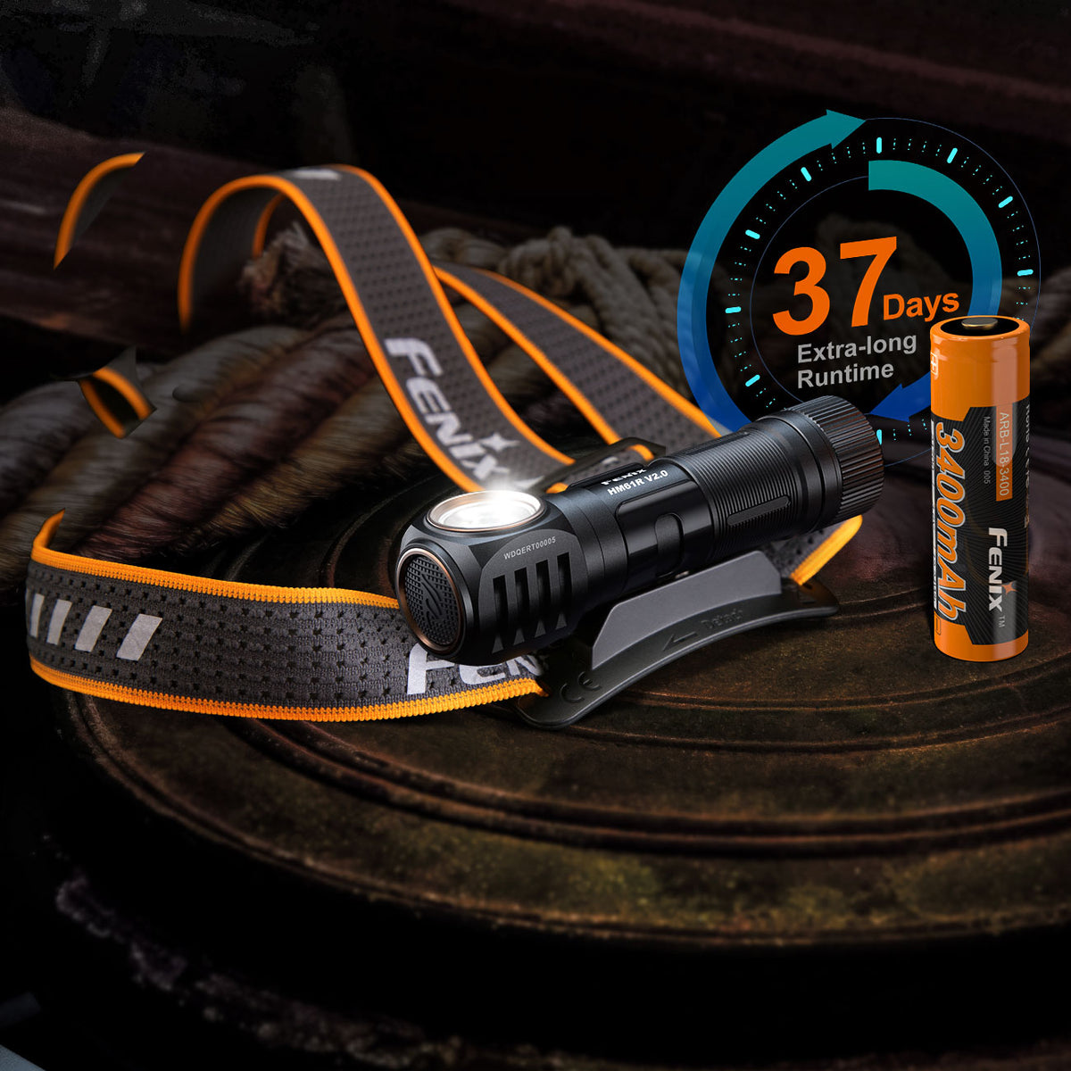 Fenix HM61R V2.0 LED Stirnlampe mit Akku & Rotlicht – Detailansicht
