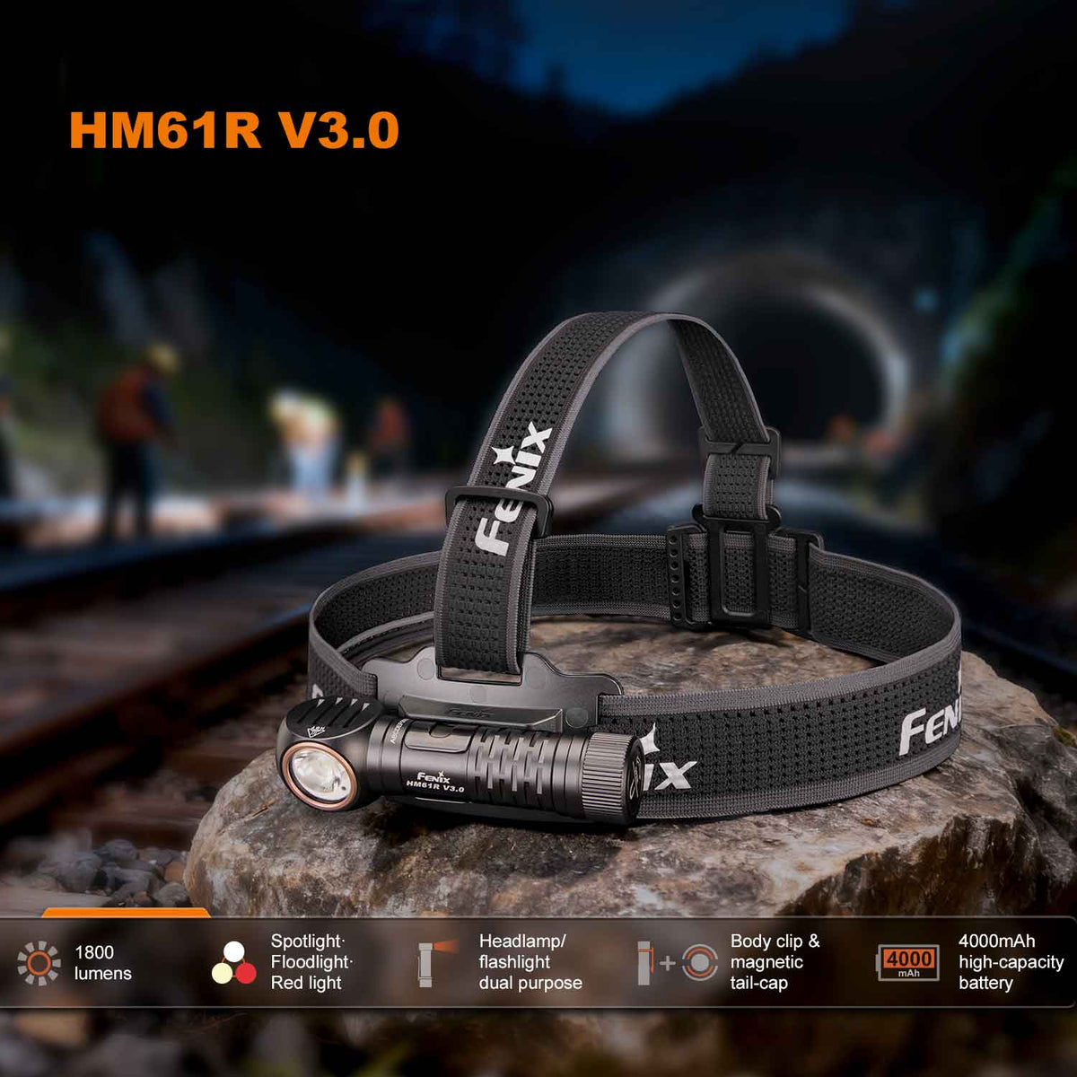 Fenix HM61R V3.0 – Wiederaufladbare Stirnlampe mit 1800 Lumen (2 Varianten)