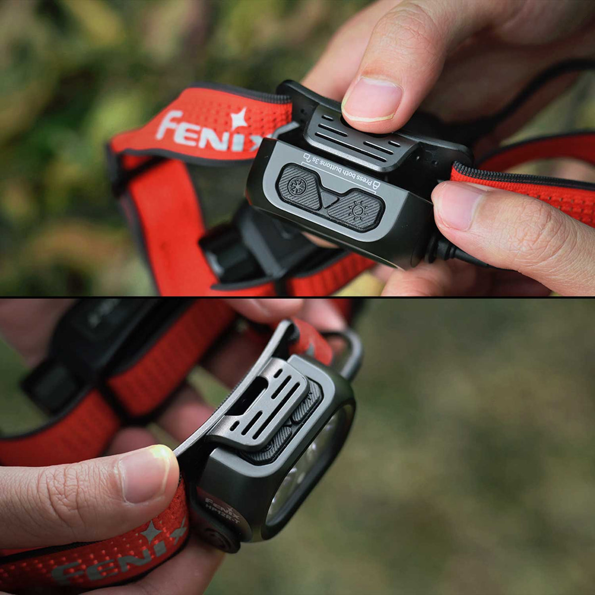 Fenix HP12R-T LED Stirnlampe für Trailrunning 1300 Lumen 18650 Akku USB-C – Detailansicht