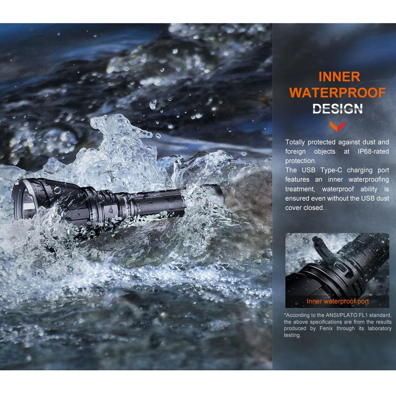 Fenix HT18R Jagd LED Taschenlampe 2800 Lumen – Produktansicht der Lampe – Detailansicht 11