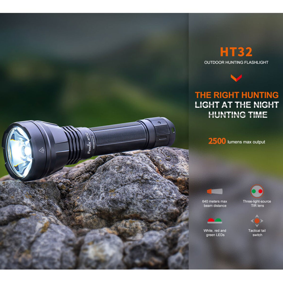 Fenix HT32 LED Thrower Taschenlampe 2500 Lumen