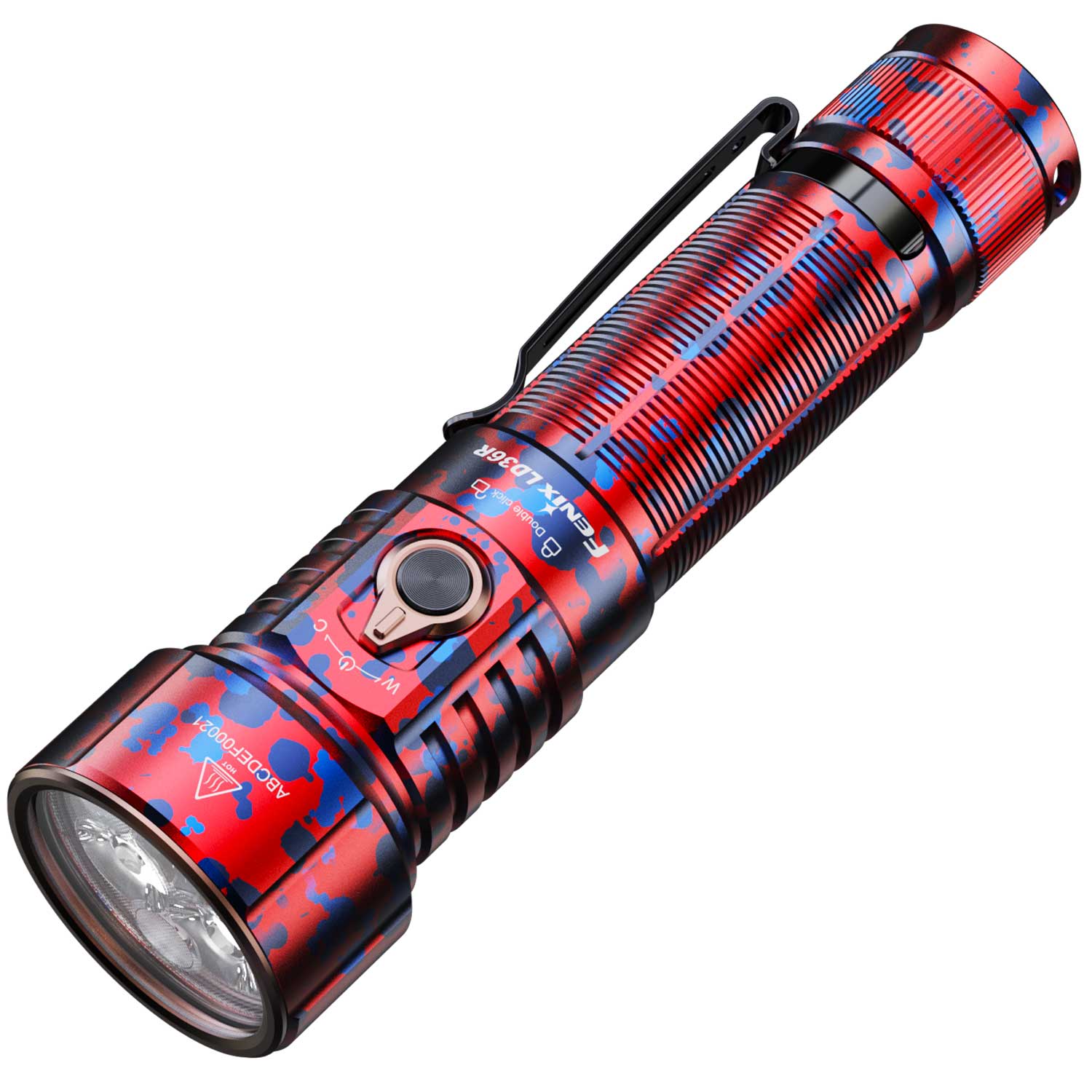 Fenix LD36R – LED Taschenlampe mit RGB-Farbmischung, 3600 lm, Akku & USB-C – Lichtbild und Leuchtleistung – Detailansicht 11