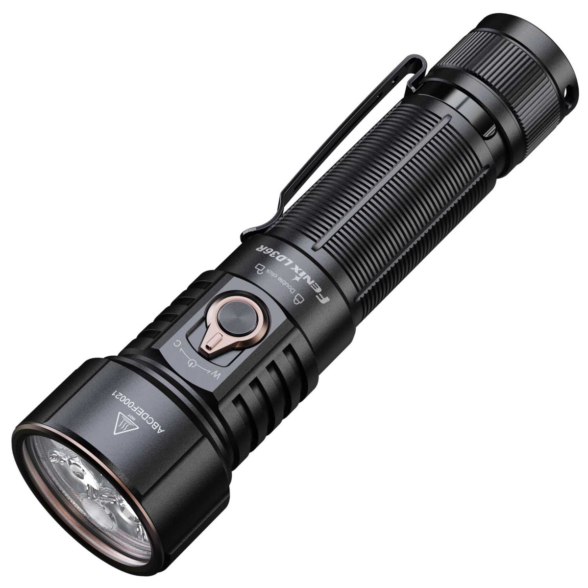 Fenix LD36R – LED Taschenlampe mit RGB-Farbmischung, 3600 lm, Akku & USB-C – Leuchtweite, Farbvariante schwarz