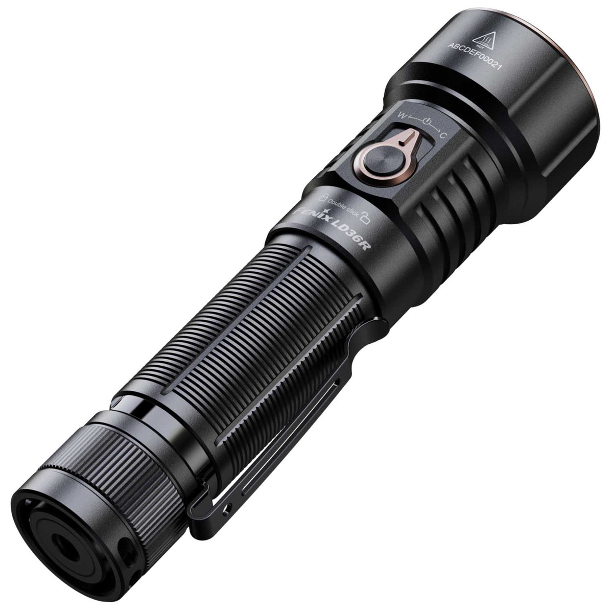 Fenix LD36R – LED Taschenlampe mit RGB-Farbmischung, 3600 lm, Akku & USB-C – Farbvariante schwarz, Akku und Batteriefach