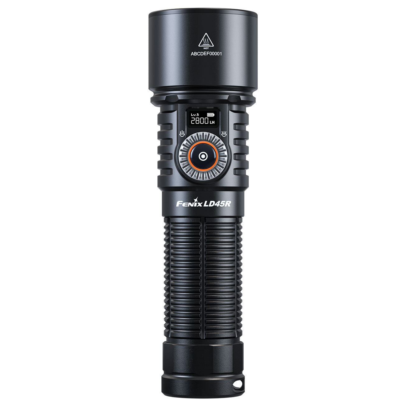 Fenix LD45R fokussierbare LED Taschenlampe mit Zoom 2800 Lumen Akku USB-C – Detailansicht