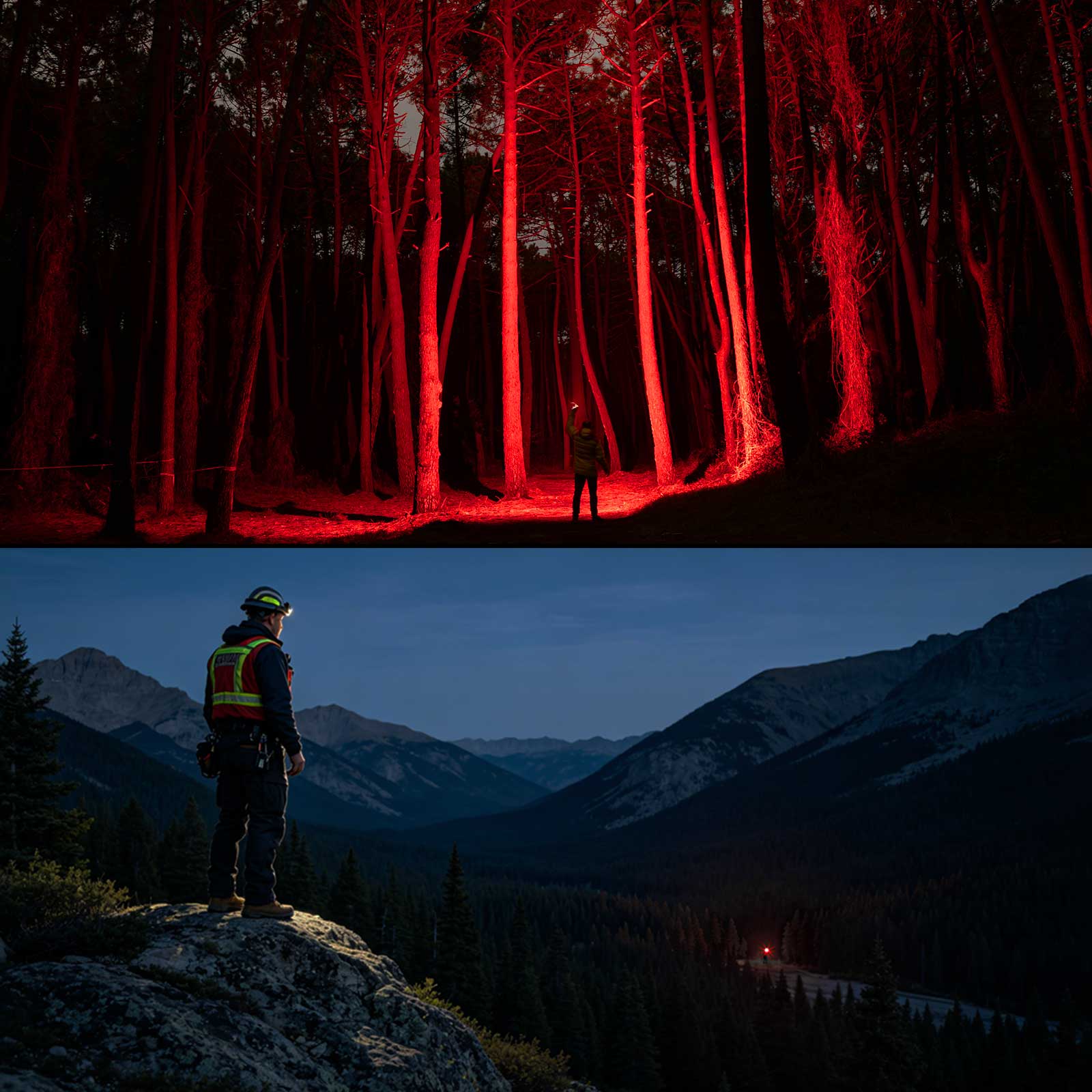 Fenix LR50R V2.0 LED Taschenlampe - Ansicht Beispiel Lampe im Einsatz