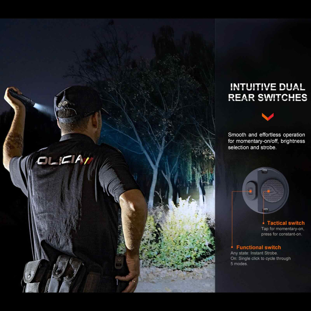 Fenix PD36R Pro – Taktische Taschenlampe mit 2800 lm, 5000 mAh Akku & USB-C