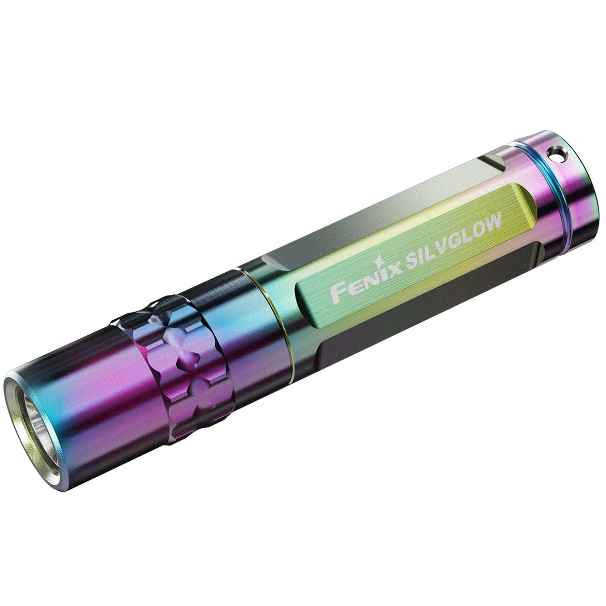 Fenix SILVGLOW Edelstahl LED Schlüsselbundlampe Limited Edition – Produktansicht – Detailansicht 2