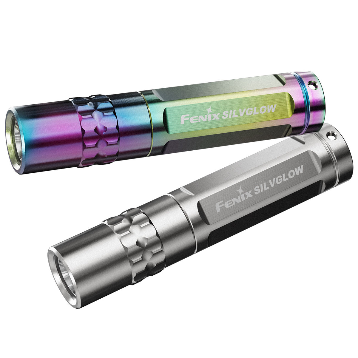 Fenix SILVGLOW Edelstahl LED Schlüsselbundlampe Limited Edition – Produktansicht – Detailansicht 1