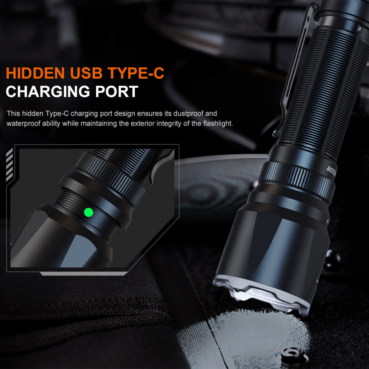 Fenix TK22R LED Taschenlampe 3200 Lumen – Detailansicht