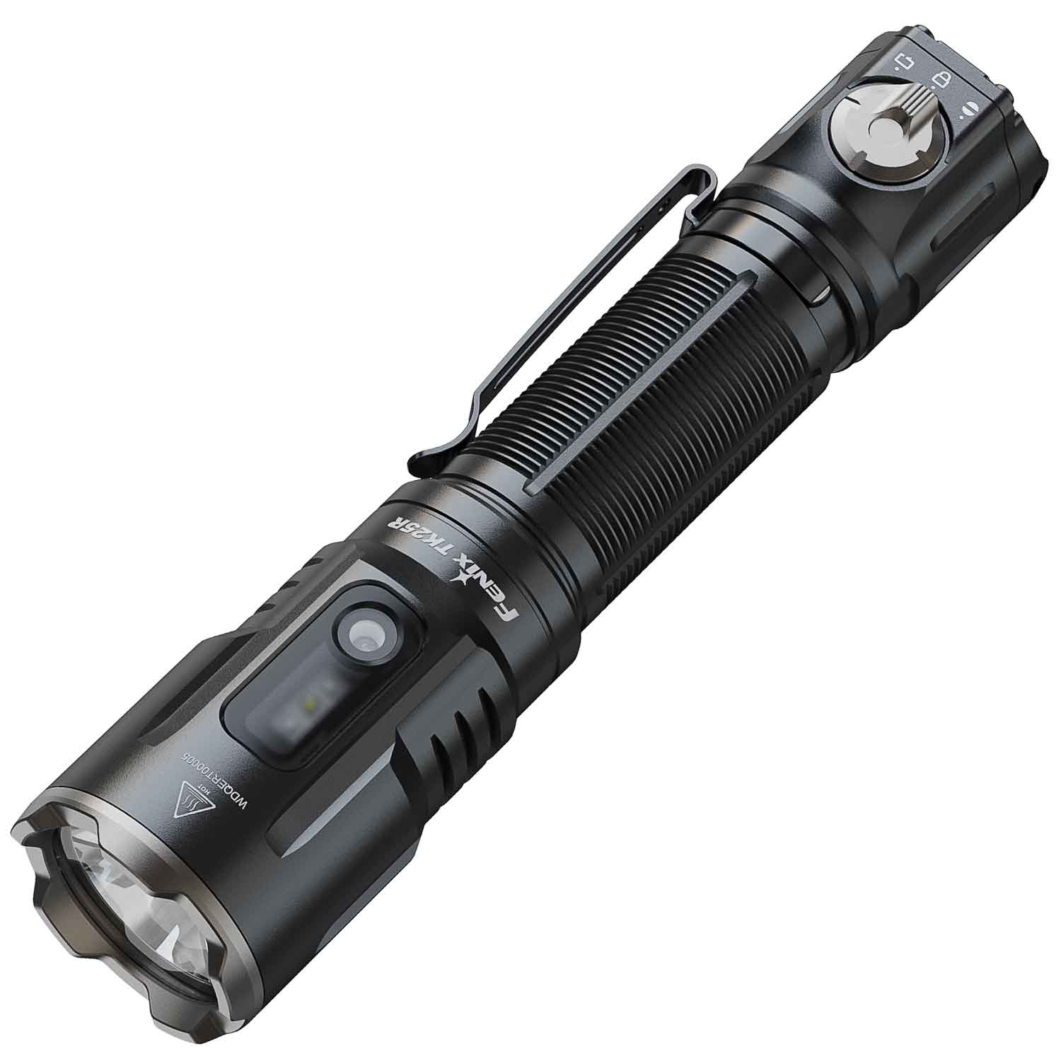 Fenix TK25R – Polizei Taschenlampe mit 3600 Lumen + UV-Licht, Rot- & Blaulicht – Detailansicht