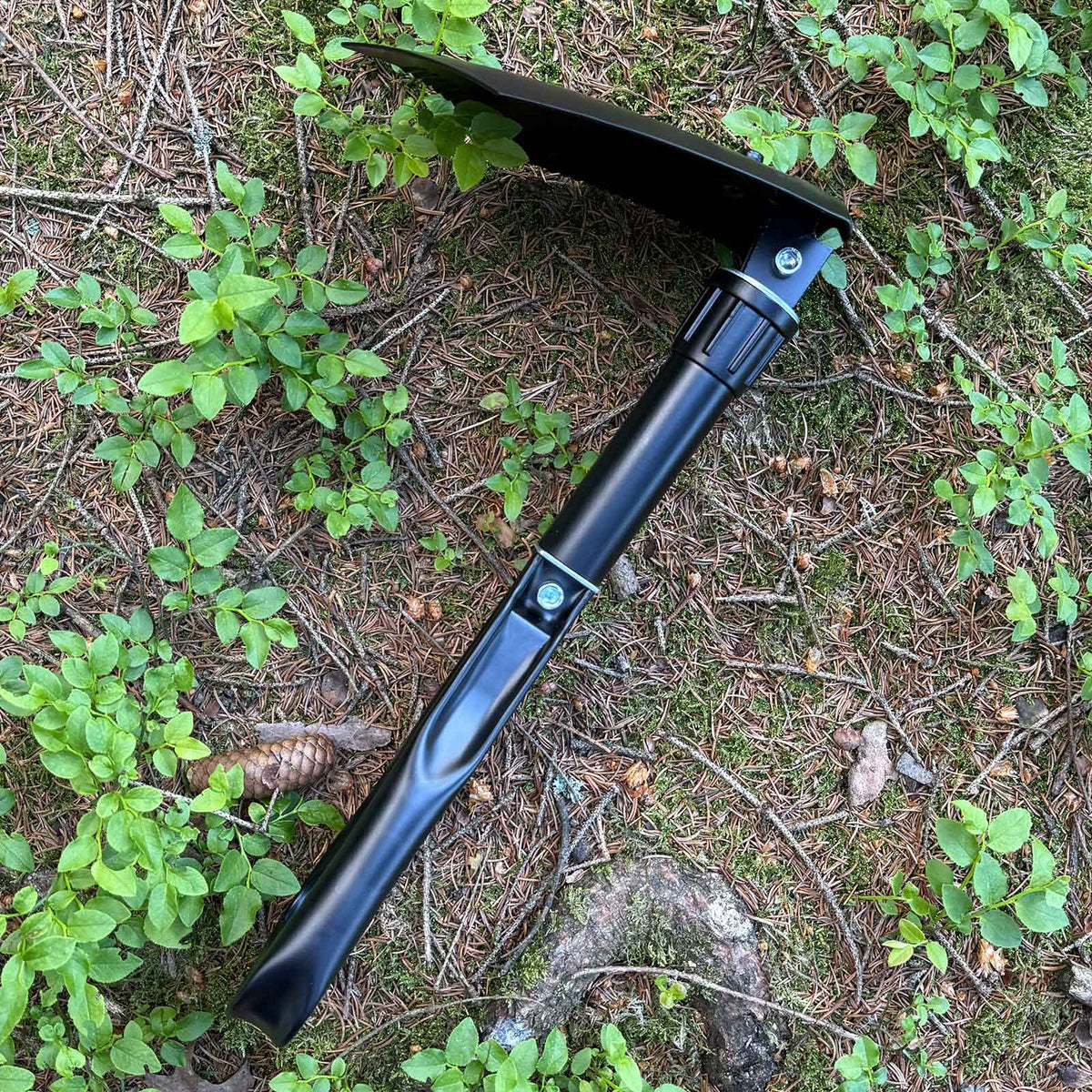 Herbertz Falt-Spaten Klappspaten - Ansicht Winkeleinstellungen