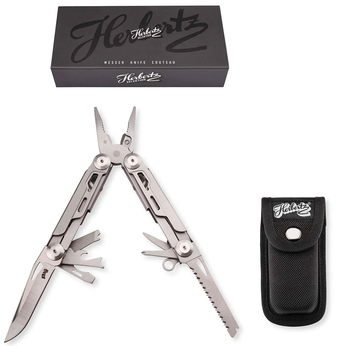 Herbertz Selektion Multitool mit Nylon-Etui – Detailansicht