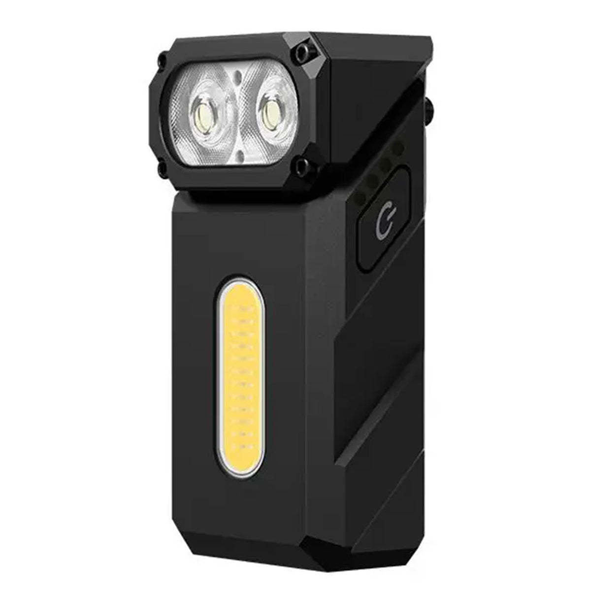 Klarus E8 1000 Lumen – LED Winkellampe mit Seitenlicht und USB-C – Detailansicht