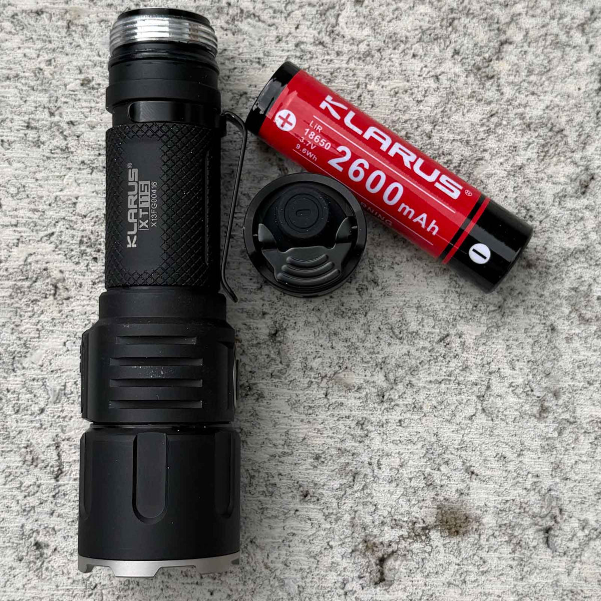 Klarus XT11S LED Taschenlampe 1100 Lumen 18650 Akku USB-C – mit Tasche