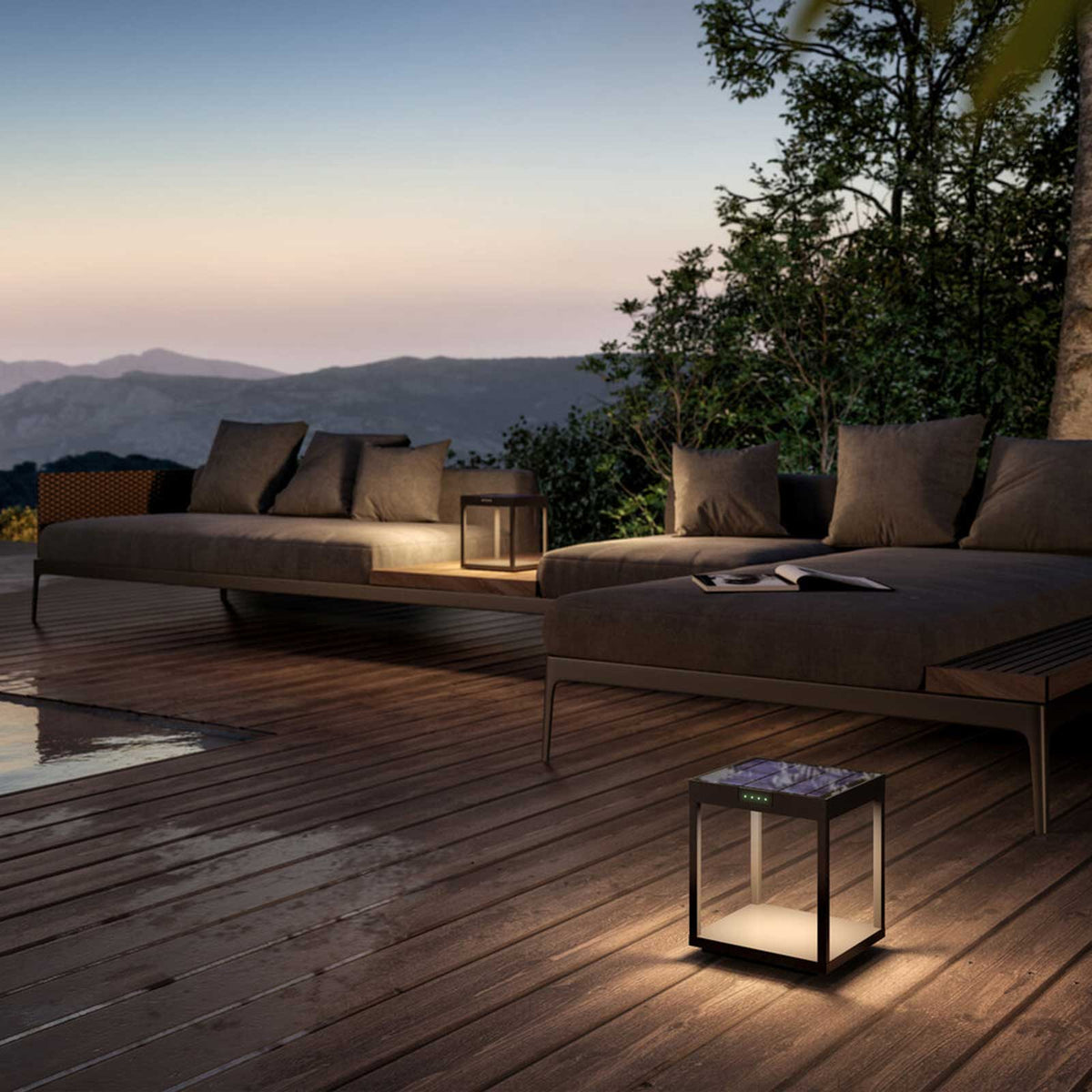 Klewe Radia Ground – Akku-Solarleuchte 245 mm mit 3000 K & IP65