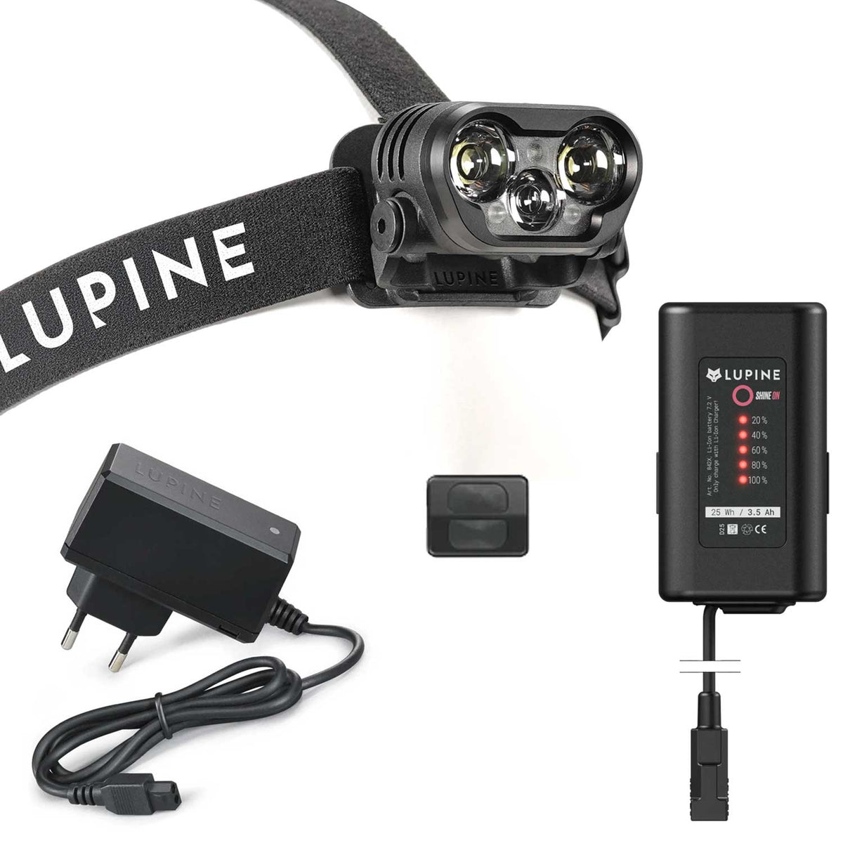 Lupine Blika Stirnlampe mit 3.5 Ah Akku, Bluetooth & 2400 Lumen (2026) – Detailansicht