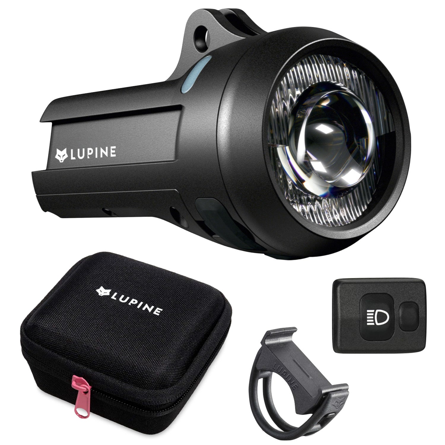 Lupine SL Grano F – StVZO Frontlicht mit Fernlicht, 1100 lm, BT Fernbedienung (B-Ware) – Produktansicht der Lampe
