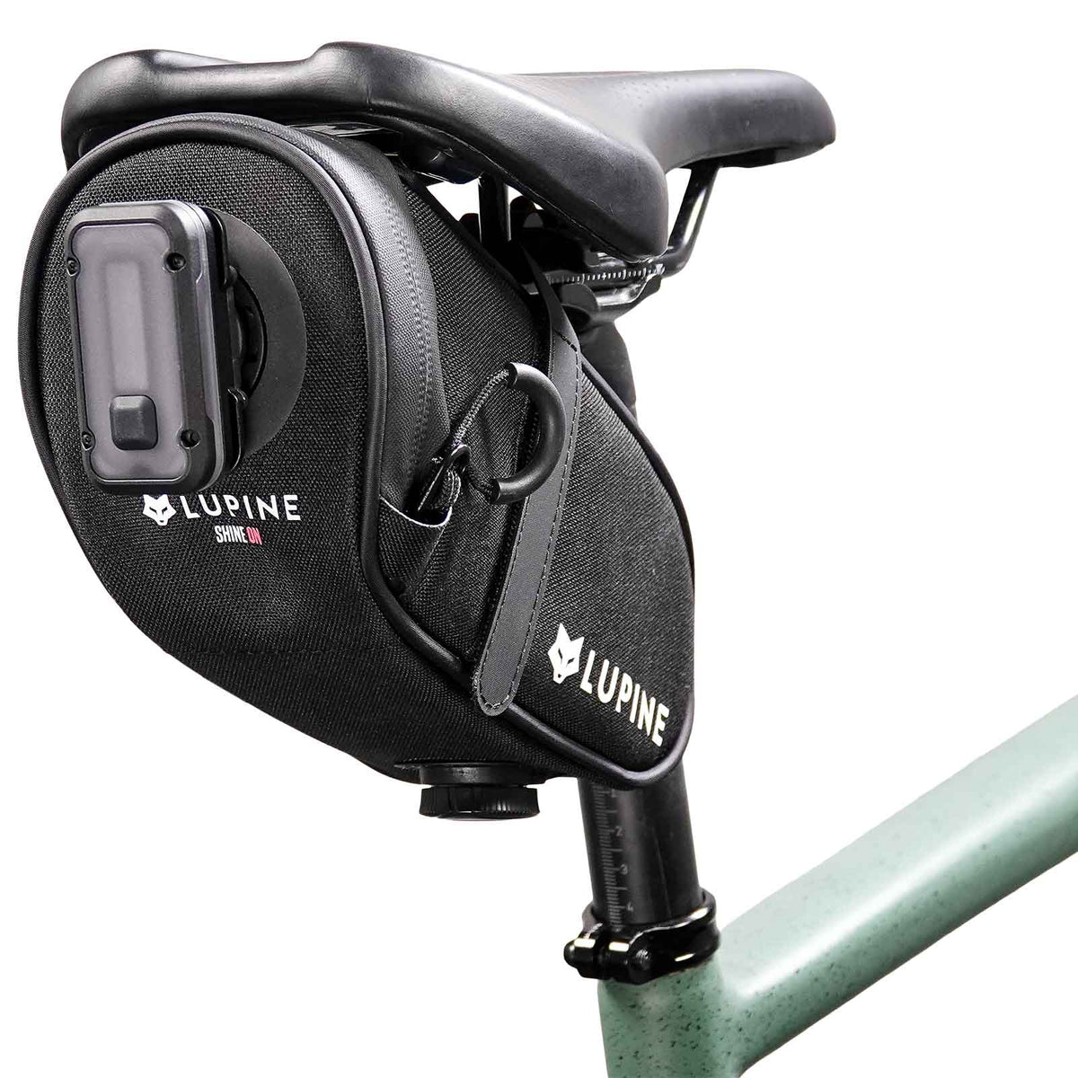 Lupine UFO StVZO – Satteltasche 0,8 l inkl. Rotlicht Pro und Garmin-Aufnahme – Lupine ufo satteltasche rotlicht