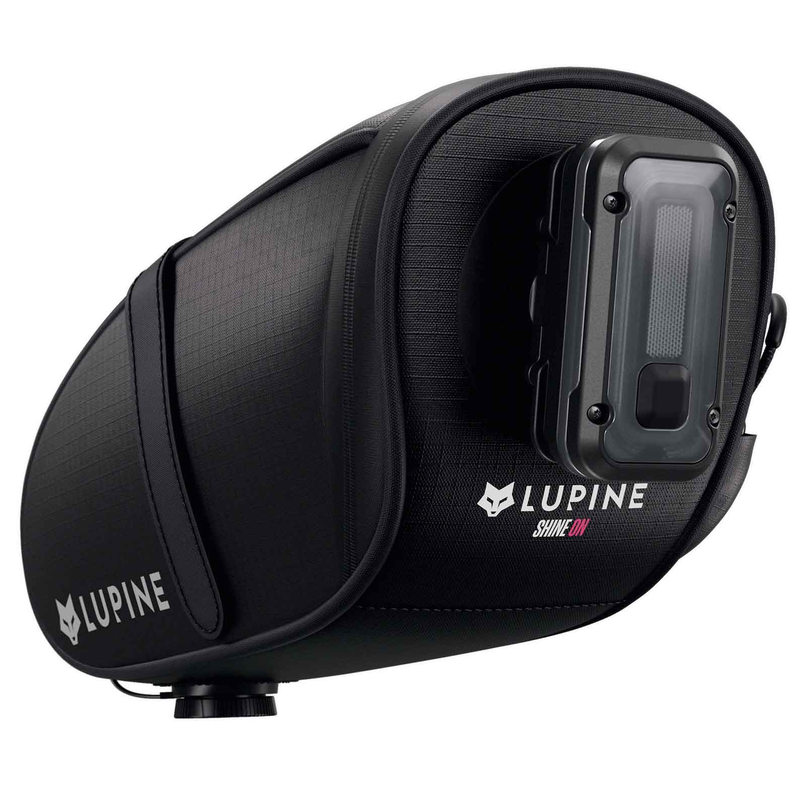 Lupine UFO StVZO – Satteltasche 0,8 l inkl. Rotlicht Pro und Garmin-Aufnahme – Lupine ufo satteltasche rotlicht