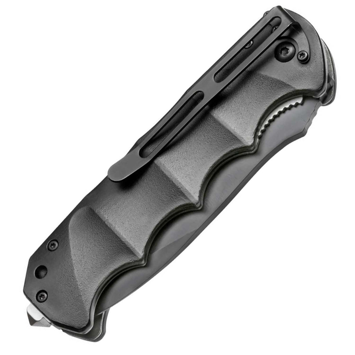 Magnum Black Spear II – Taktisches Einsatzmesser mit Glasbrecher und Clip – Detailansicht