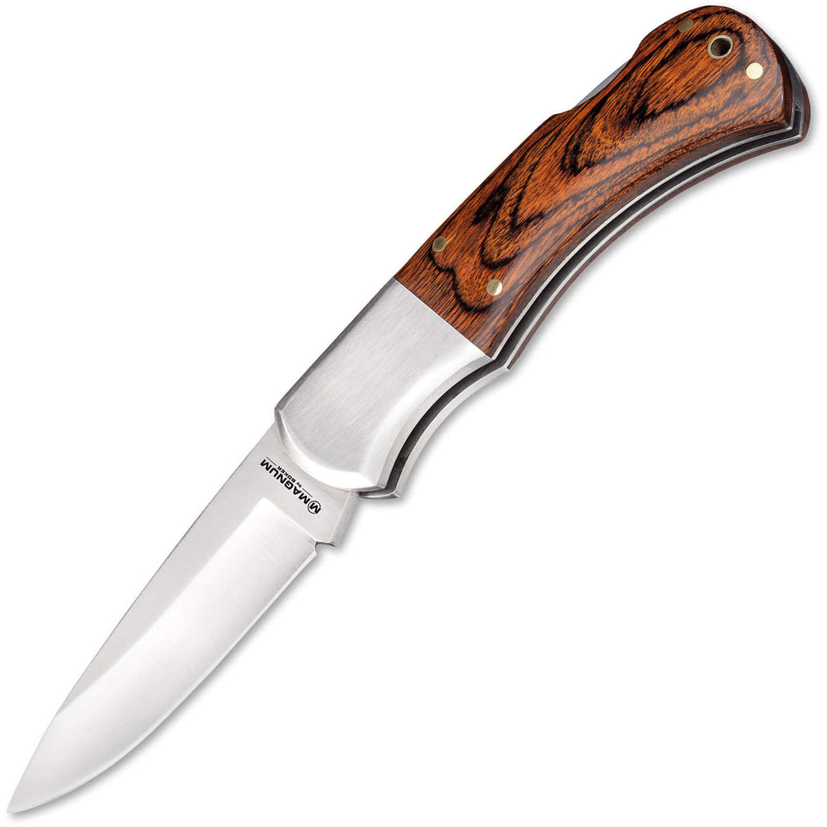 Magnum Handwerksmeister 1 – Edelstahl Taschenmesser mit Pakkaholzgriff
