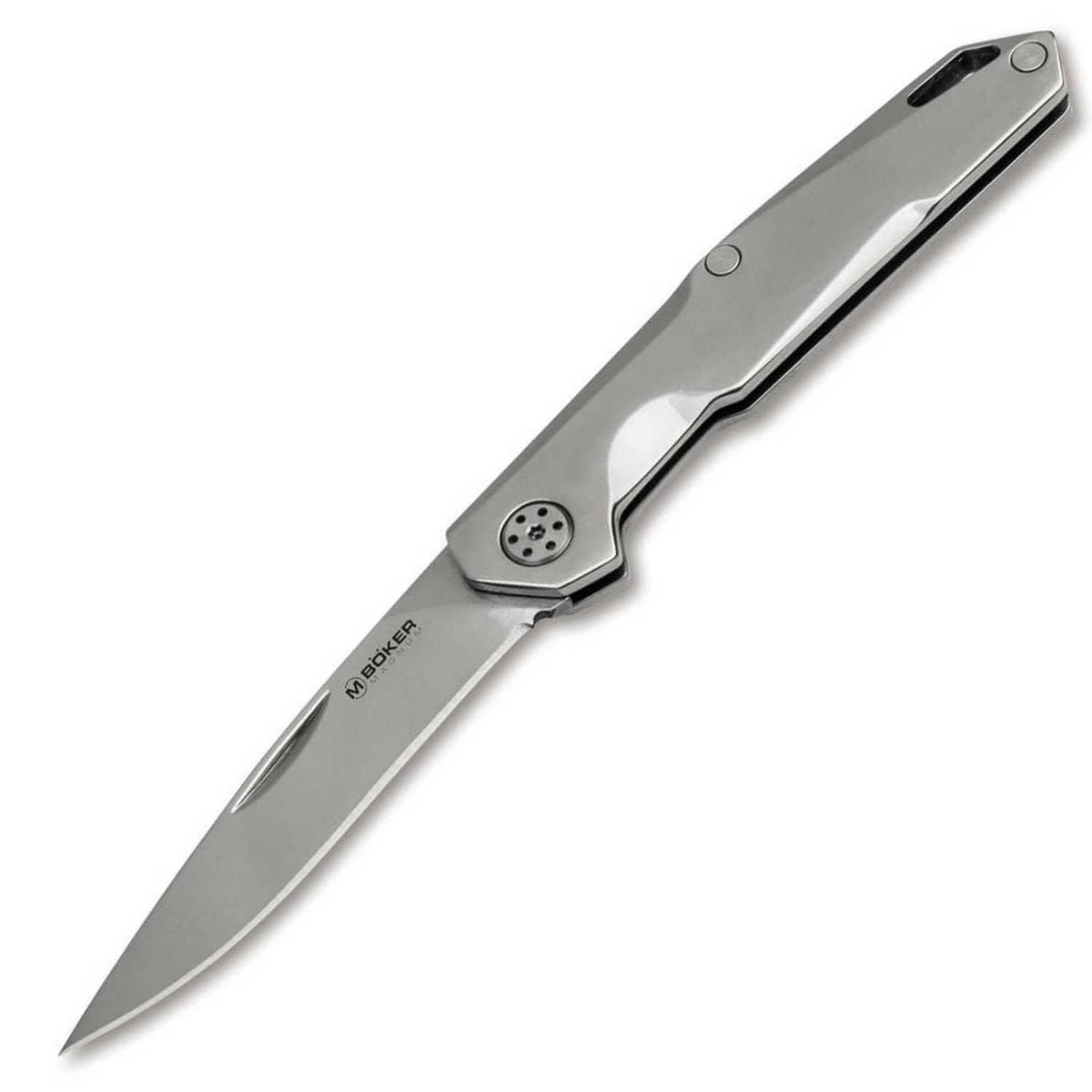 Magnum Shiny EDC – Slipjoint Taschenmesser mit Edelstahlgriff – Detailansicht