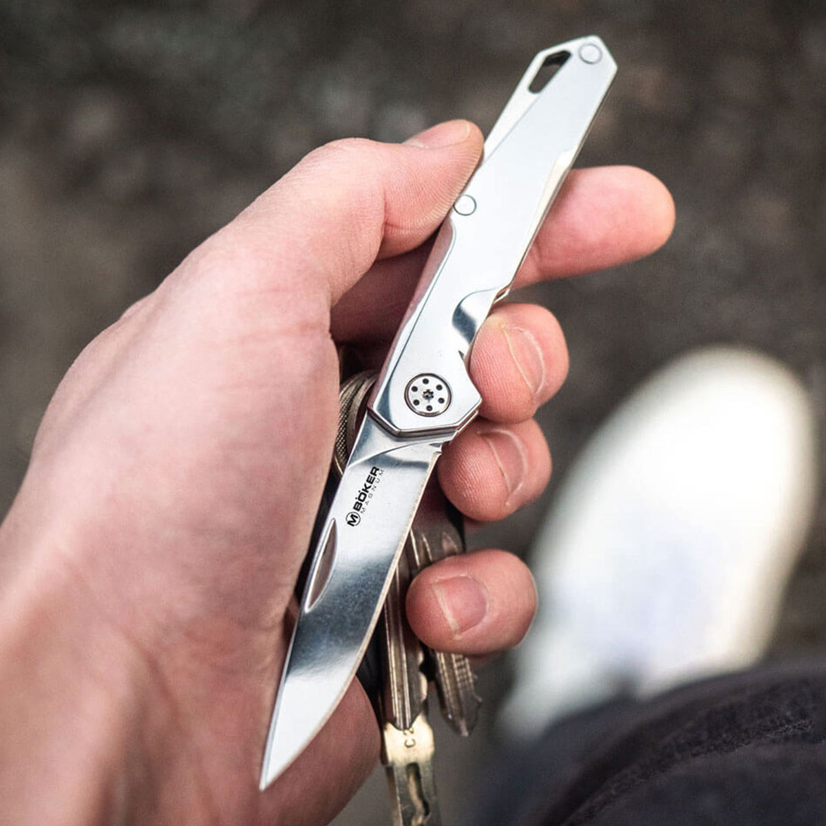 Magnum Shiny EDC – Slipjoint Taschenmesser mit Edelstahlgriff