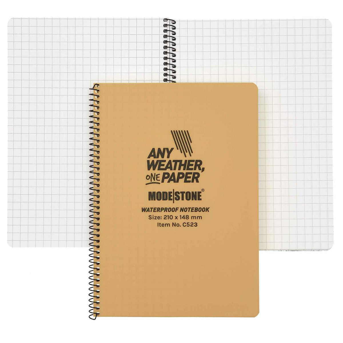 Modestone Outdoor Notizblock A5 – Beim Outdoor-Einsatz in braun