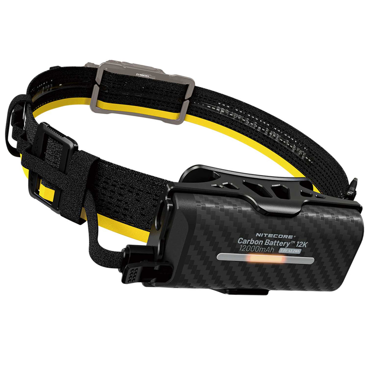 Nitecore Carbon Battery 12K – Erweiterungsakku für Stirnlampen mit 12.000mAh & USB-C – Detailansicht