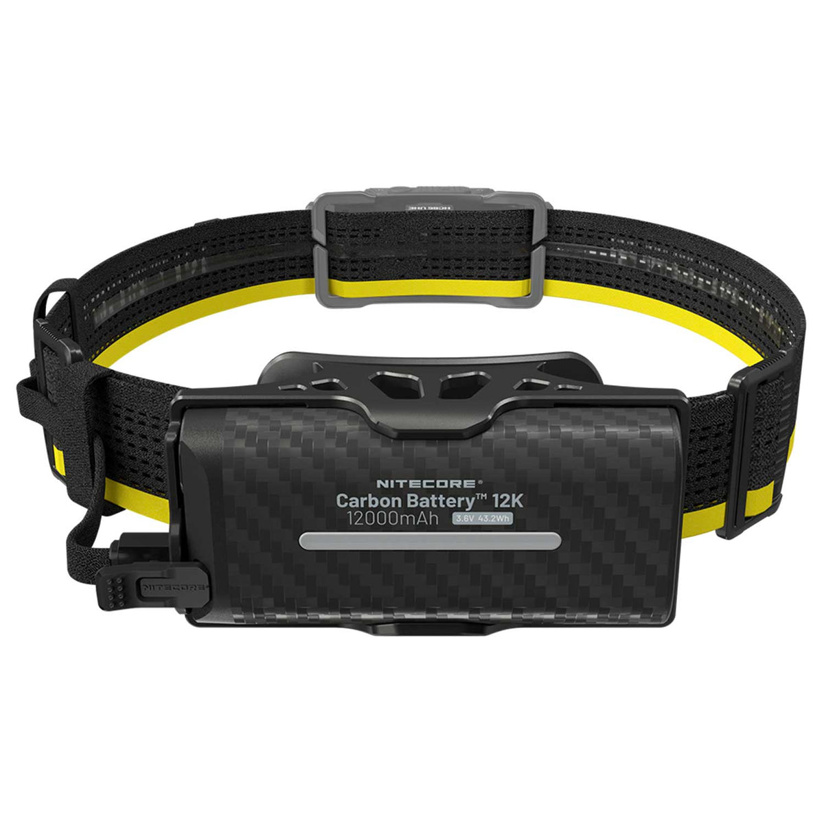 Nitecore Carbon Battery 12K – Erweiterungsakku für Stirnlampen mit 12.000mAh & USB-C – Detailansicht