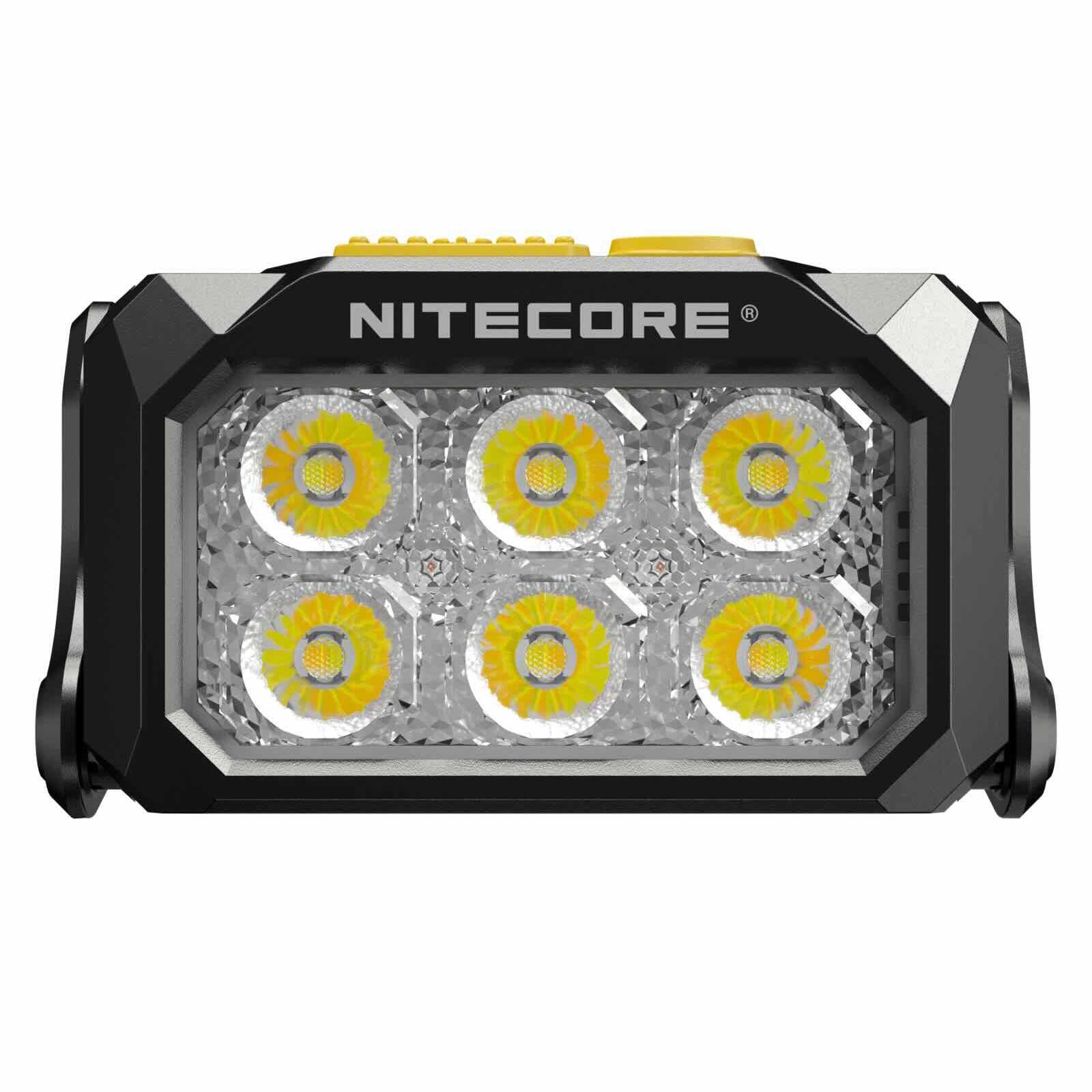 Nitecore HA29 UHE – Stirnlampe mit 3 Lichtfarben, 1200 lm, Rotlicht, USB-C Akku – LEDs und Reflektor / Stirnlampe im Detail