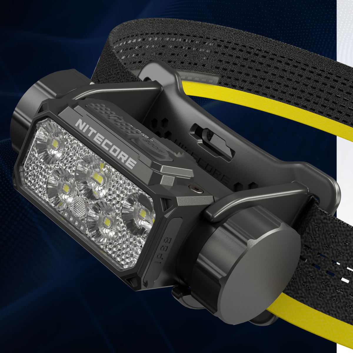 Nitecore HC70 UHE LED Stirnlampe 1600 Lumen, 156m Leuchtweite, Akku, 6000mAh, USB-C – Detailansicht