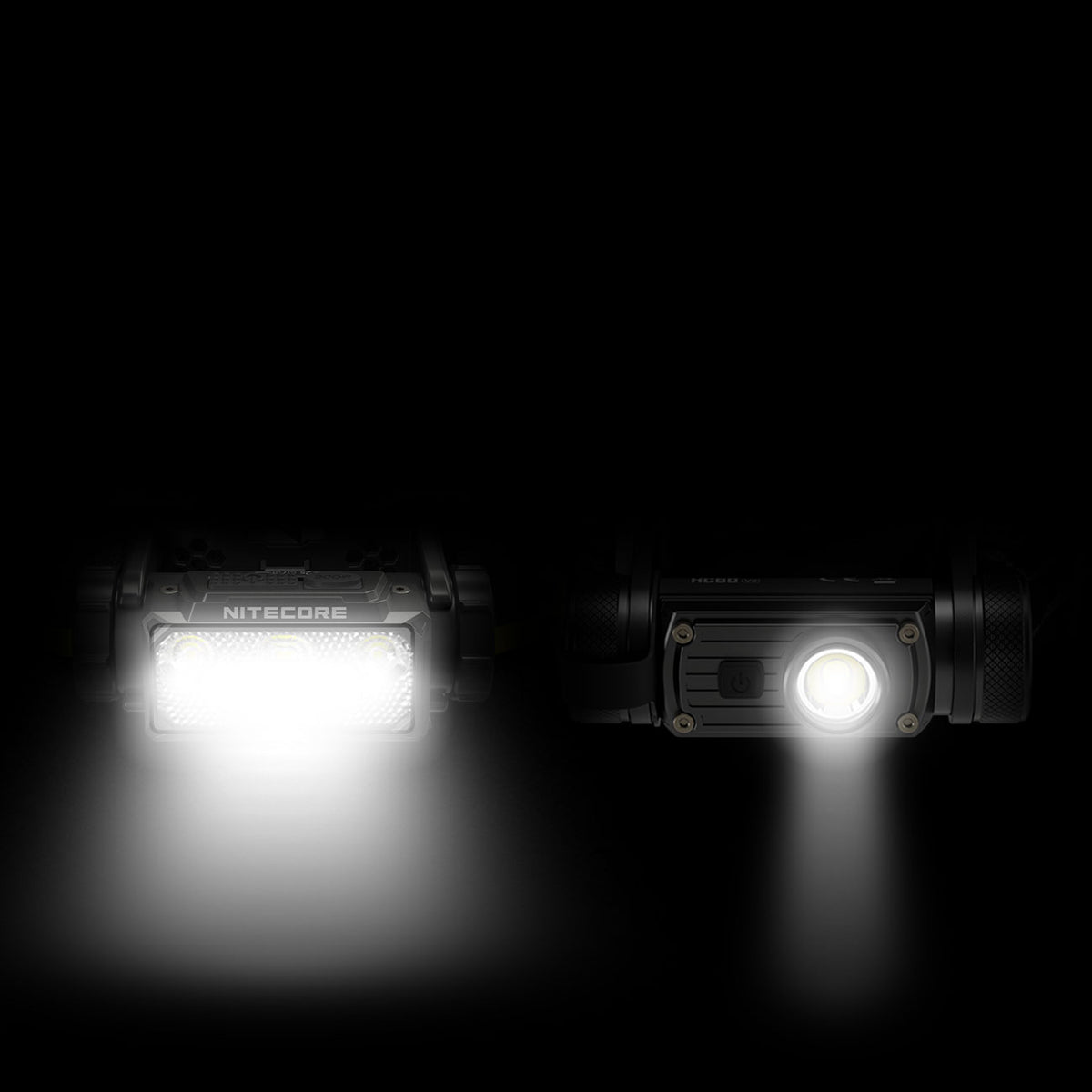 Nitecore HC70 UHE LED Stirnlampe 1600 Lumen, 156m Leuchtweite, Akku, 6000mAh, USB-C – Detailansicht