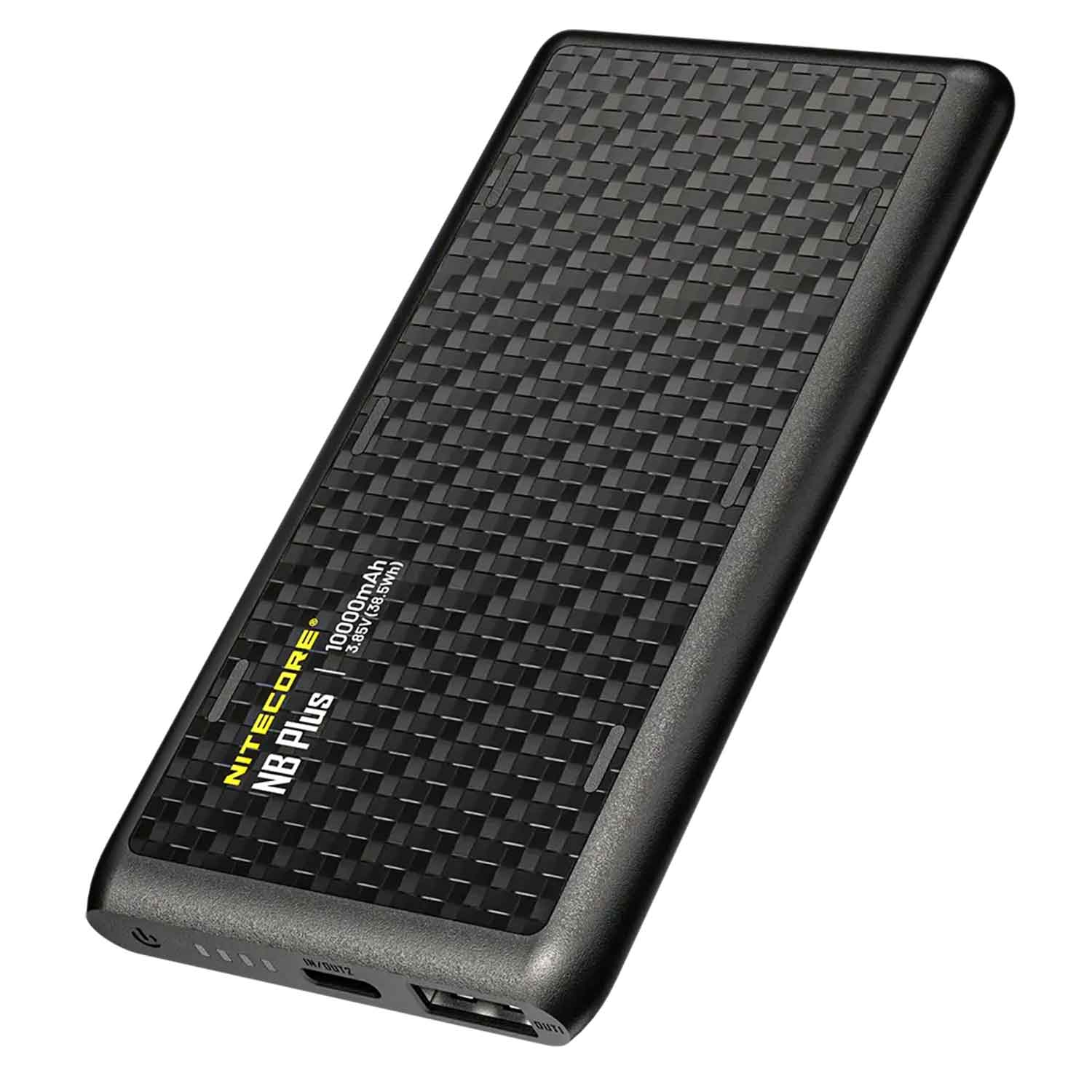 Nitecore NB Plus – 10.000mAh Carbon Powerbank mit USB-C & USB-A, PD/QC, IPX7 – Akkukapazität – Detailansicht 7