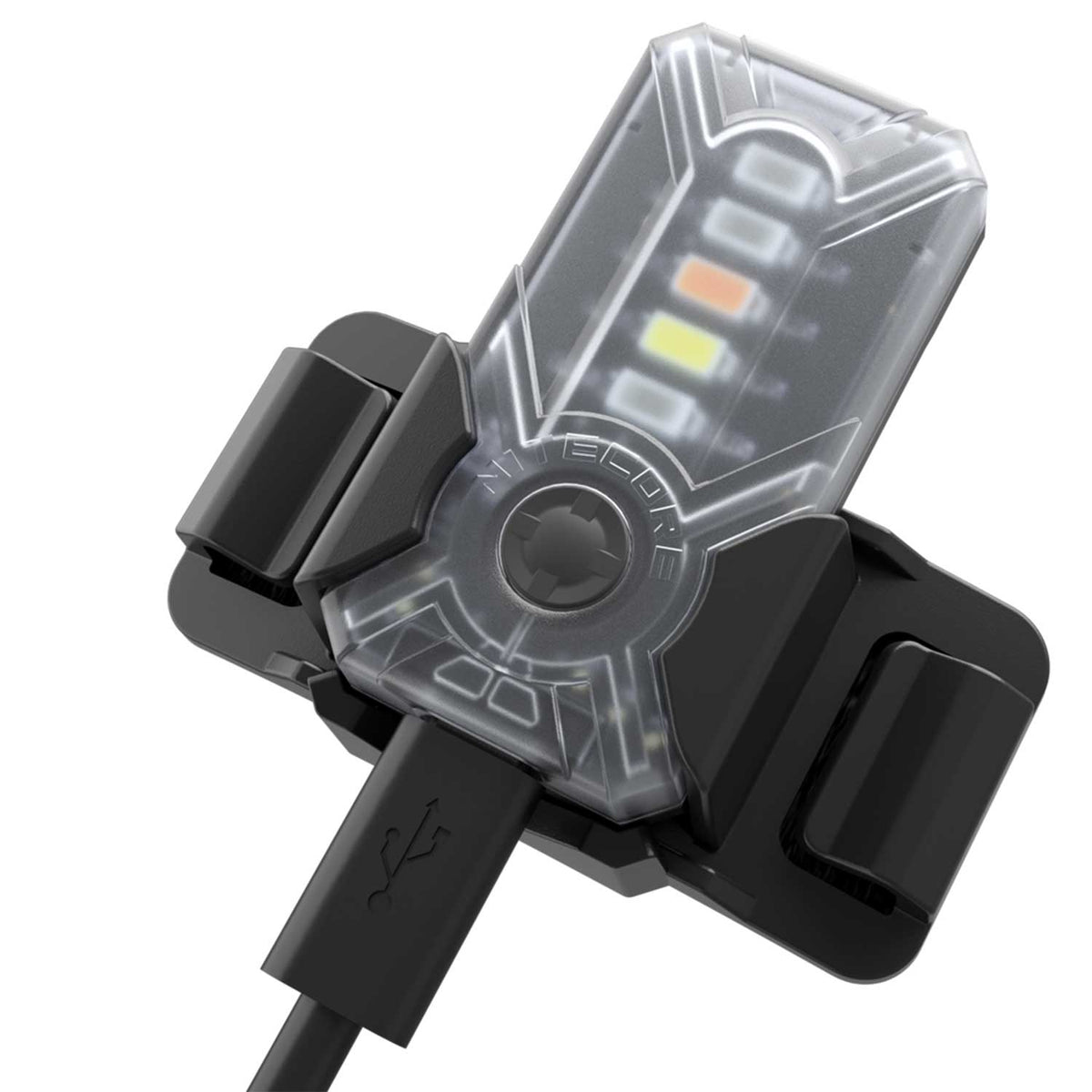 Nitecore NU07 LE – Kompakte USB-C Signalleuchte mit 5 Lichtfarben ARC & MOLLE kompatibel – Detailansicht