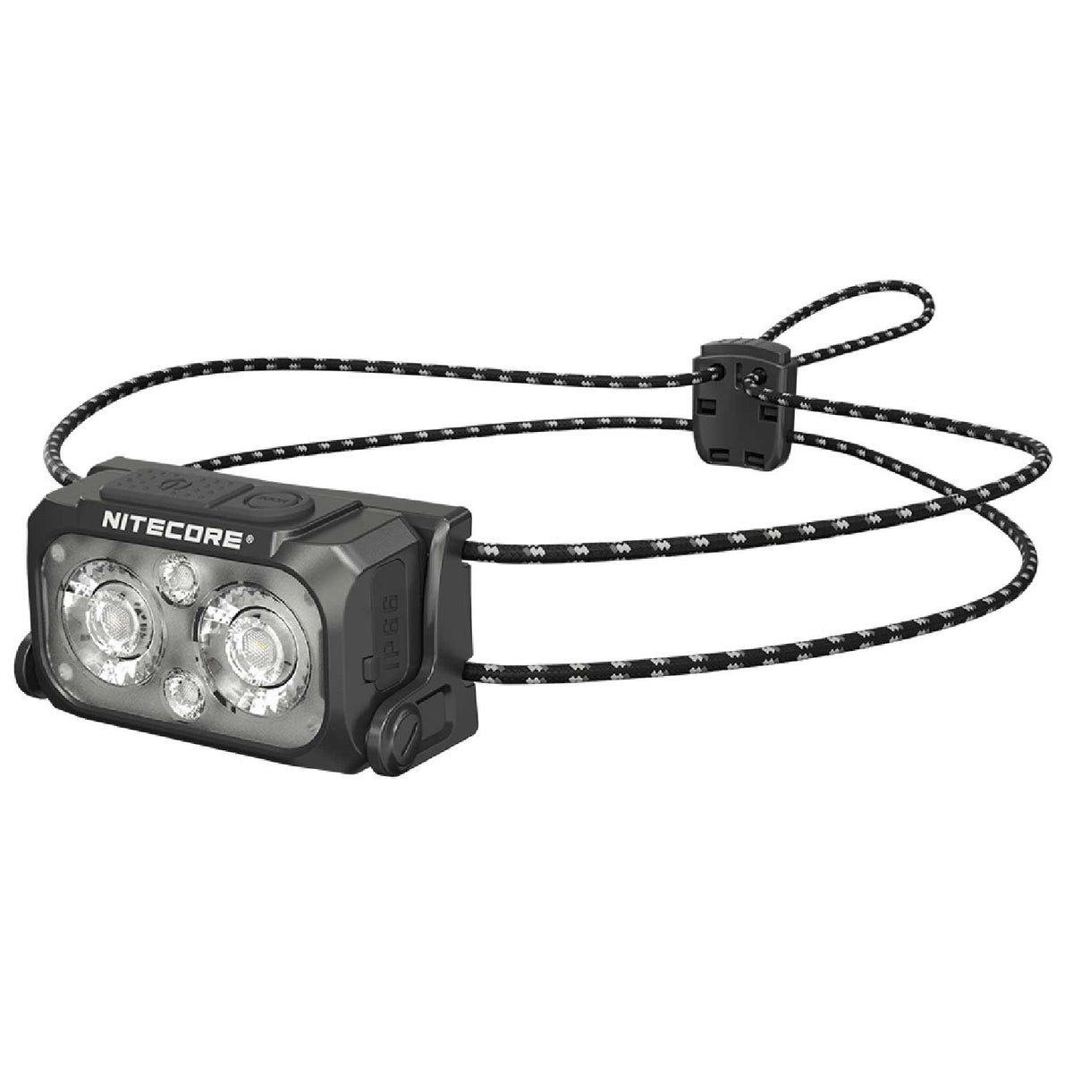 Nitecore NU25 MCT LED Stirnlampe 400 Lumen variable Farbtemperatur + Rotlicht USB-C – Detailansicht