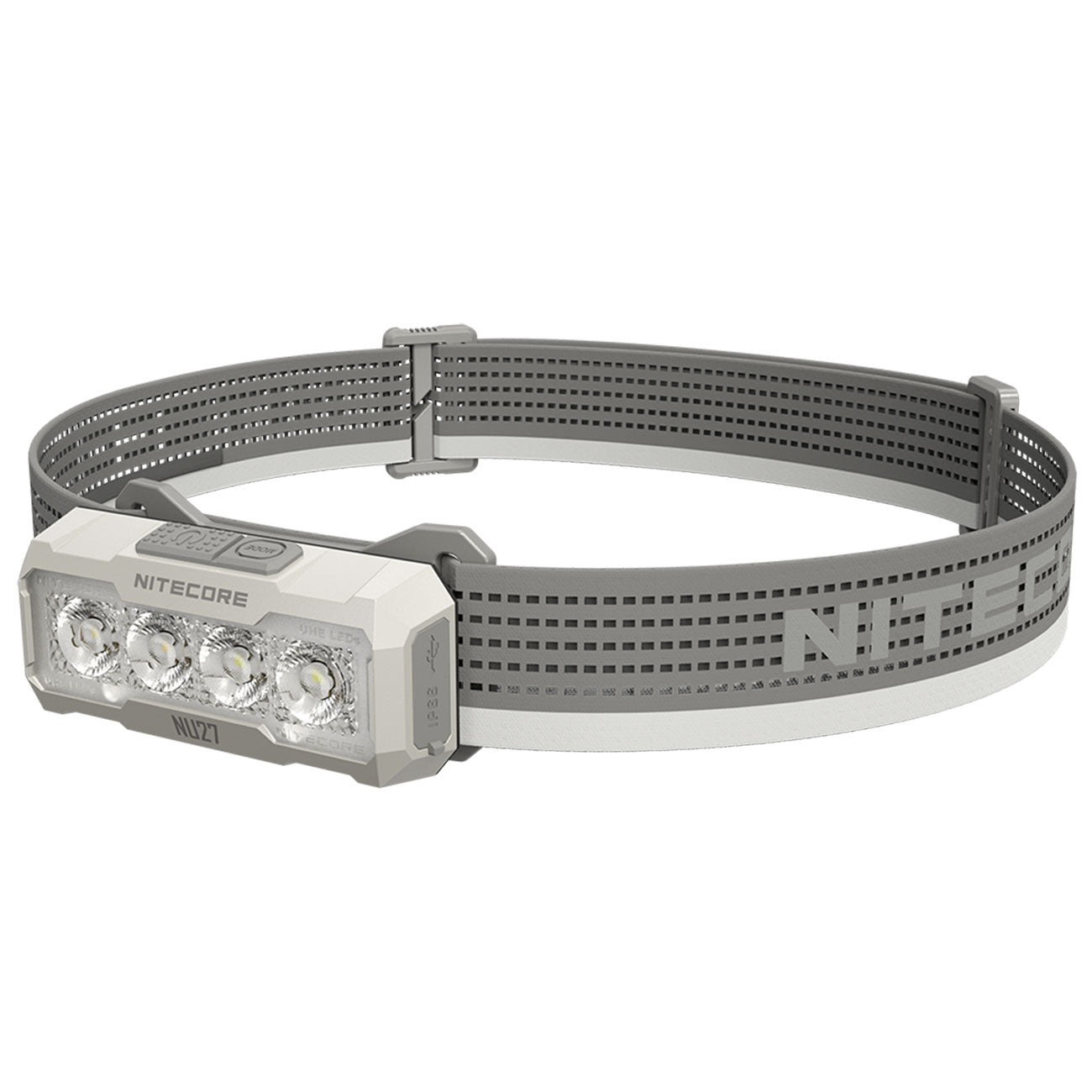 Nitecore NU27 Multi-Color-Temperatur-LED Stirnlampe 600 Lumen, 123m Leuchtweite – Detailansicht