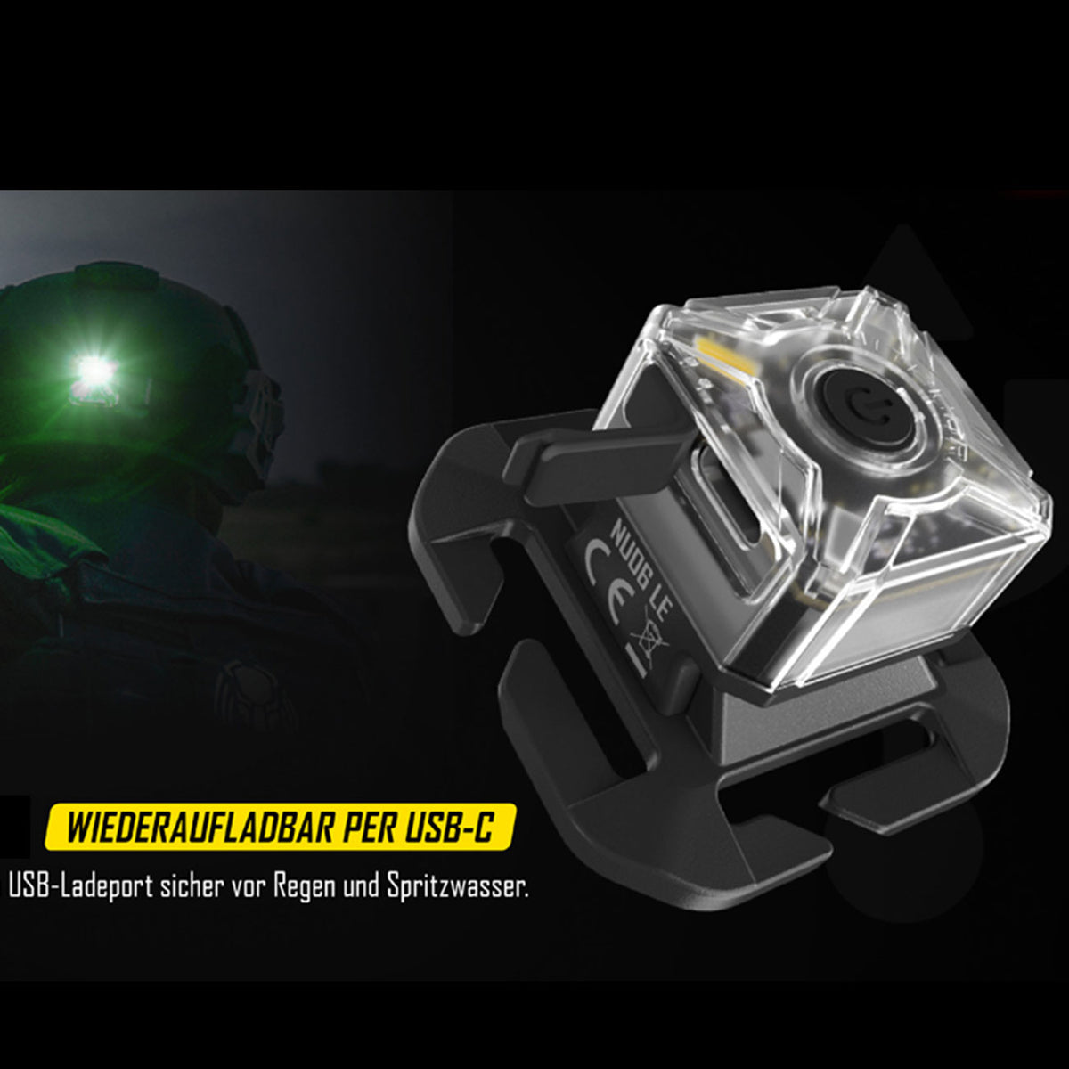 Nitecore NU06 Signallampe mit USB-C Ladefunktion - 2 Varianten – Detailansicht