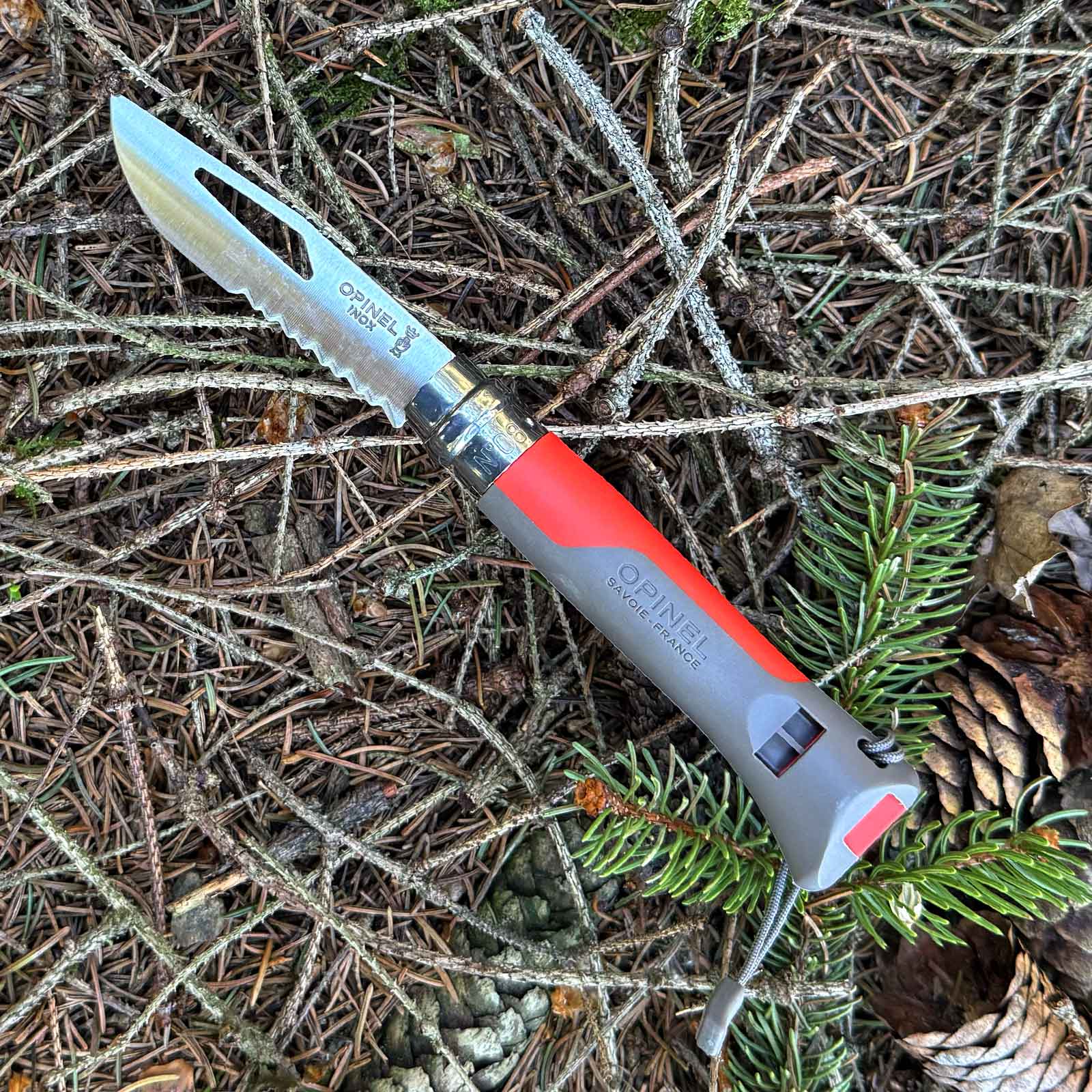 Opinel No 08 Outdoor Sports Taschenmesser in 4 Farben – für Outdoor und Camping – Detailansicht 5
