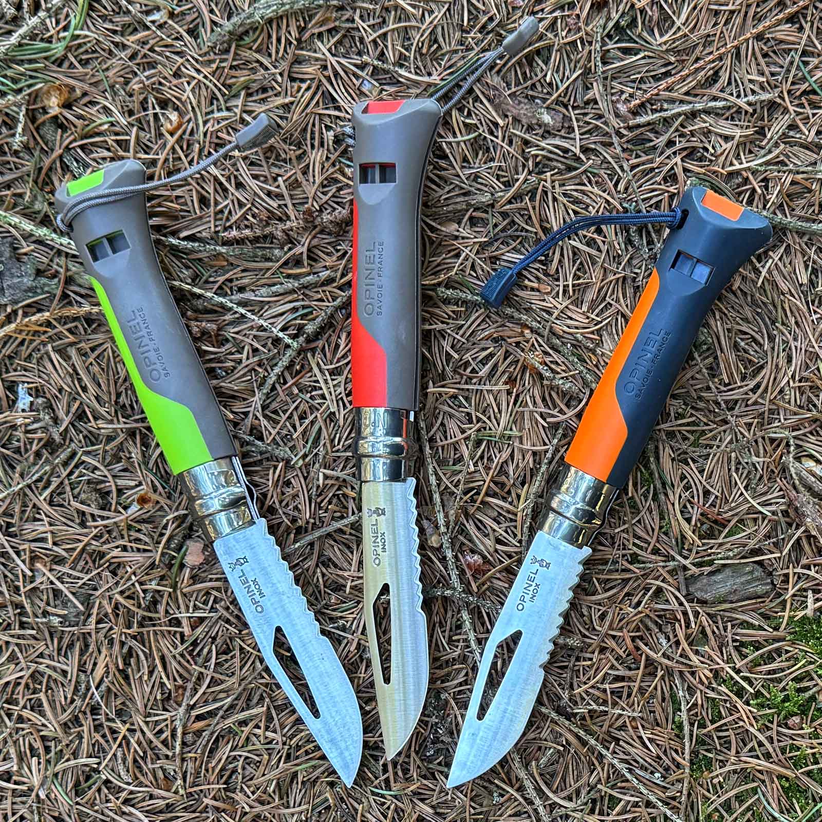Opinel No 08 Outdoor Sports Taschenmesser in 4 Farben – für Outdoor und Camping – Detailansicht 1