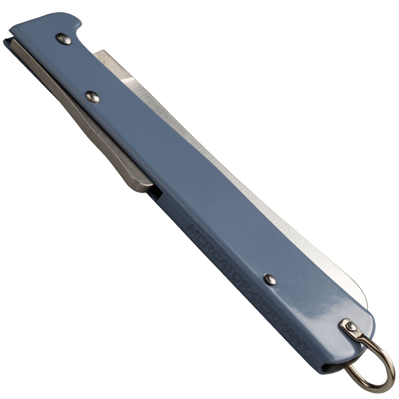Otter Mercator Buckels - Picknick Messer taubenblau, rostfreie Klinge (10-426 rg BUC R bl) – Detailansicht