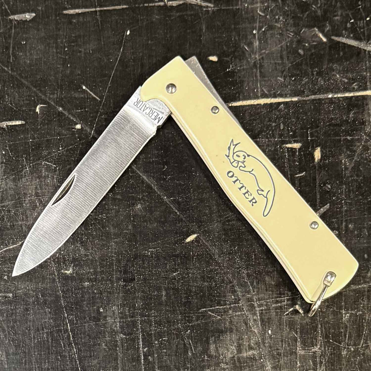 Otter Mercator Creme Taschenmesser (10-126 rg) – C75 Kohlenstoffstahl