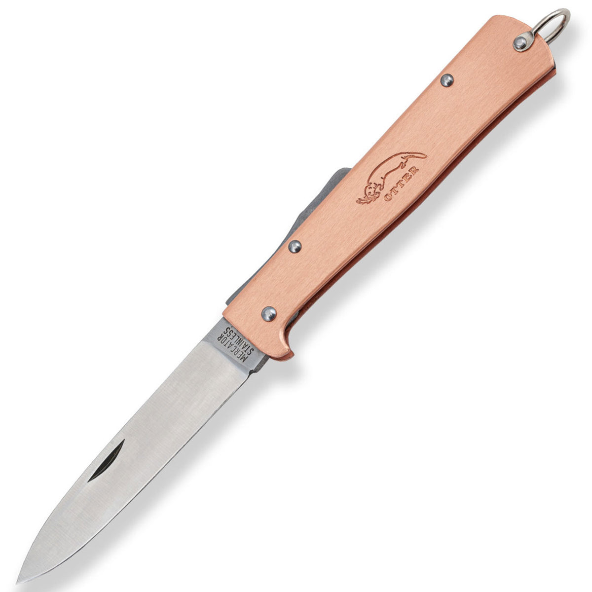 Otter Mercator Kupfer Clip, Taschenmesser, rostfreie Klinge (10-636 rg R) – Detailansicht