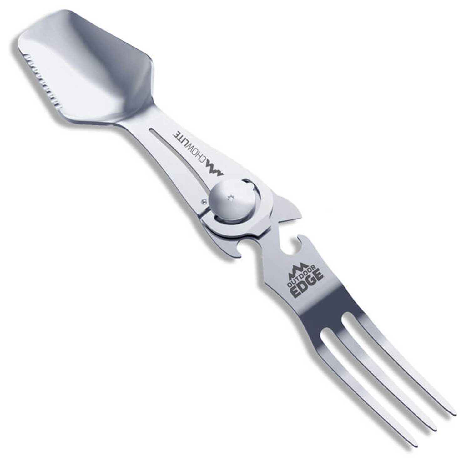 Outdoor Edge Chowlite - Faltbares 6-in-1 Campingbesteck aus Edelstahl