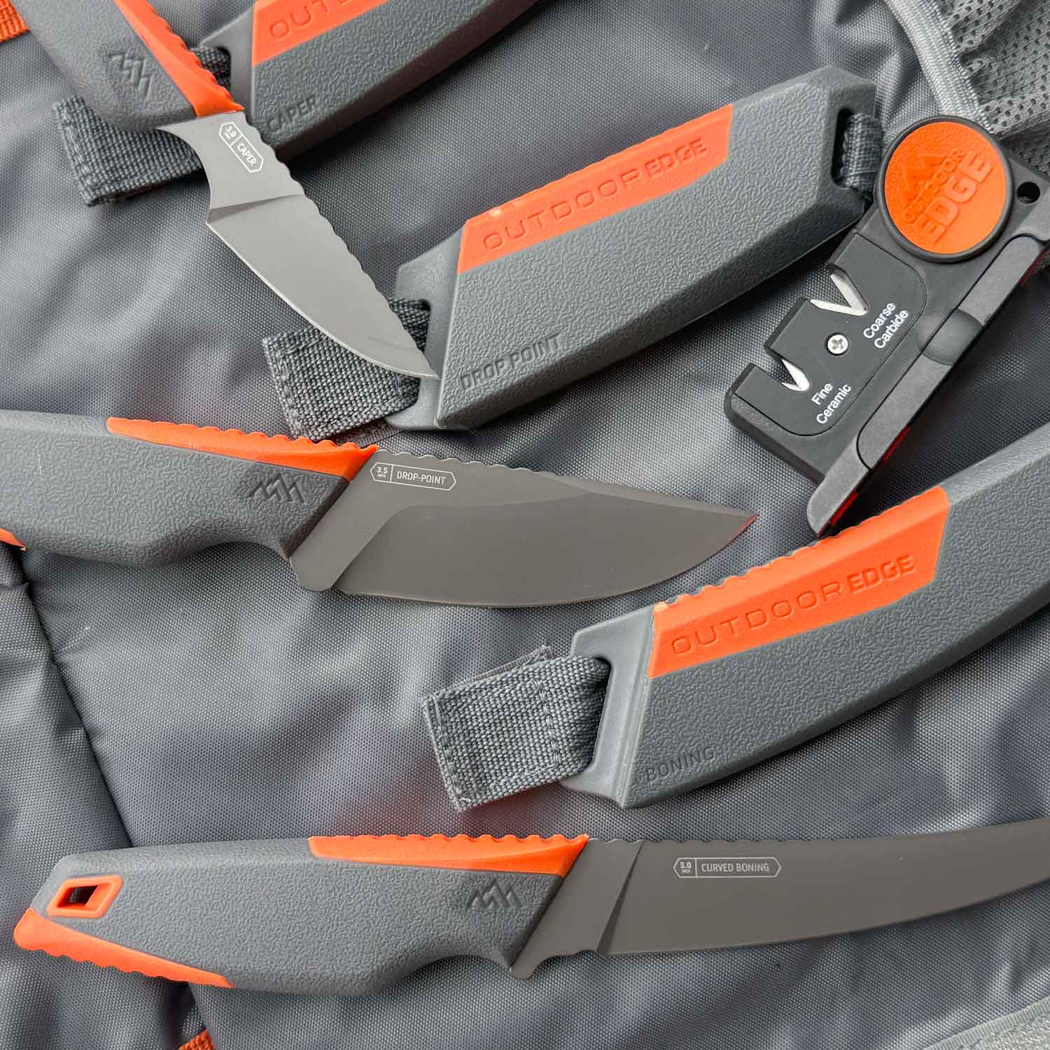 Outdoor Edge Vantex 4 Piece Hunting Knife Kit - Jagdset mit Tasche