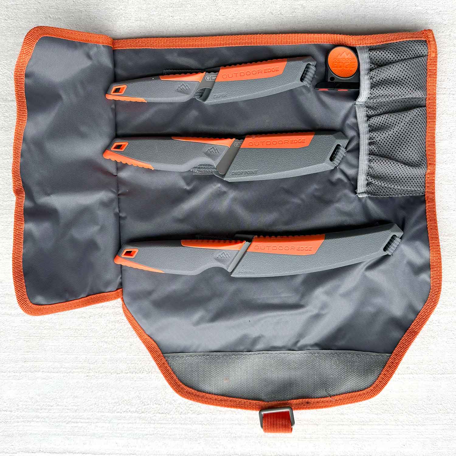 Outdoor Edge Vantex 4 Piece Hunting Knife Kit - Jagdmesser in Etui