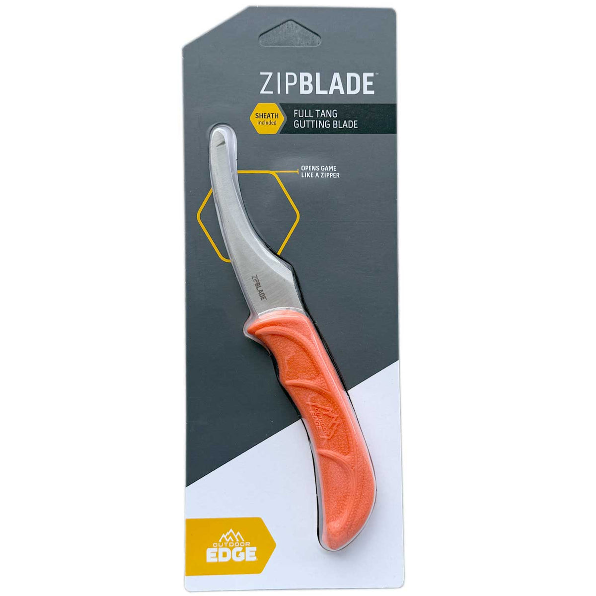 Outdoor Edge Zip Blade – Jagdmesser zum Ausweiden mit Nylonetui – Detailansicht
