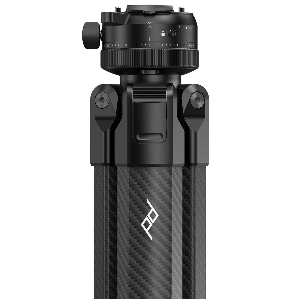 Peak Design Pro Tripod Serie – Carbon-Reisestativ mit Pro Ball Head (3 Größen) – Detailansicht