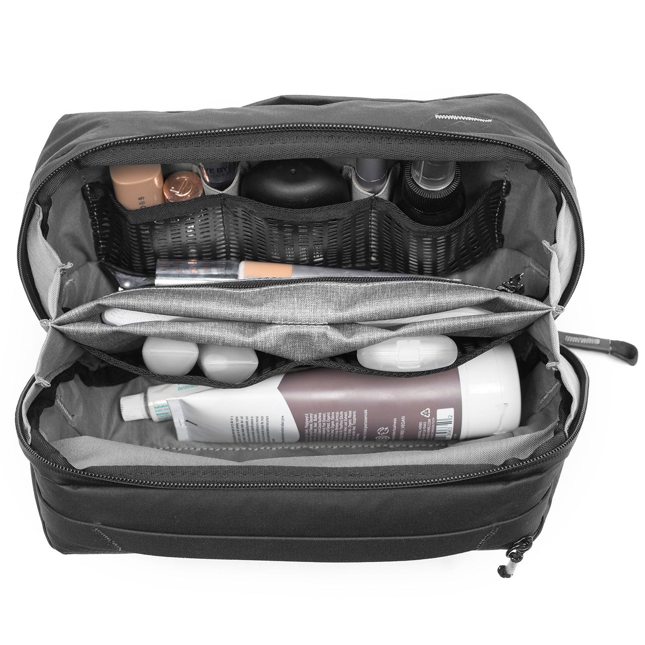 Peak Design Wash Pouch – große Organizer-Kulturtasche (2 – Was passt rein schwarz schwarz